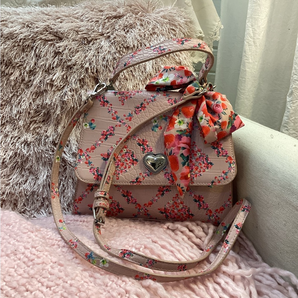 Betsey Johnson Floral Pink Handbag